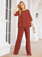 Vestido elegante de 2 peças para mãe da noiva Numbersea, tamanho grande, com folhos, camadas, roupão prateado 28064 