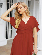 Numbersea Bridesmaid Dresses Backless Formal Prom Gowns for Evening Party Mother of The Bride Dress 28040