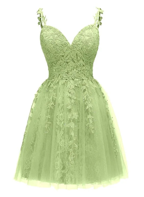 Rückenfreies Kurzes Cocktailkleid mit Applikationen Trägerhemdchen Heimkehrkleid Y2418