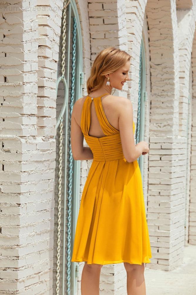 Ärmelloses Homecoming-Kleid Formell Cocktail Abschlussballkleid 28014