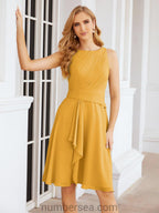 Vestidos para mãe da noiva Numbersea Vestido de baile Vestido casual plissado 28065 