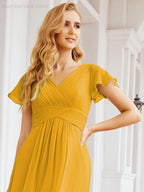 Vestidos de cerimónia de baile Numbersea para mãe da noiva, mangas curtas, vestido de madrinha 28047 