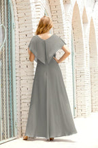 Numbersea  Mother of The Bride Dresses Plus Size V-Neck Floor Length Formal Prom Dress for Wedding Guest 28020