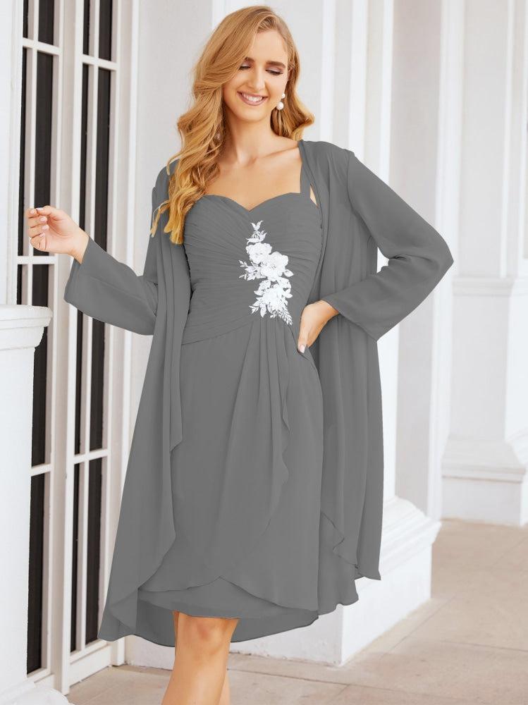 Vestidos de noiva para mãe da noiva Numbersea com aplicações de renda para convidados de casamento 28066 