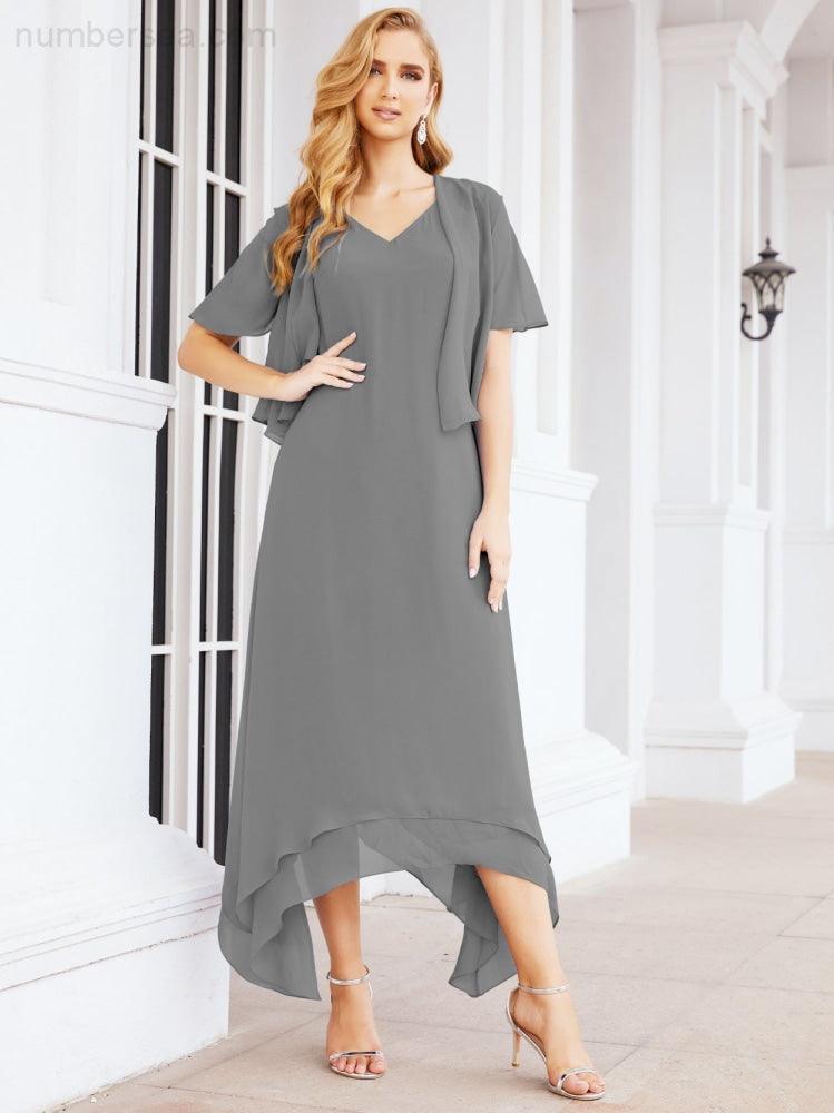 Numbersea Two-Piece A-line Mother of The Bride Dress Formal Party Gown Dress 28073