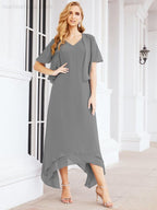 Numbersea Two-Piece A-line Mother of The Bride Dress Formal Party Gown Dress 28073