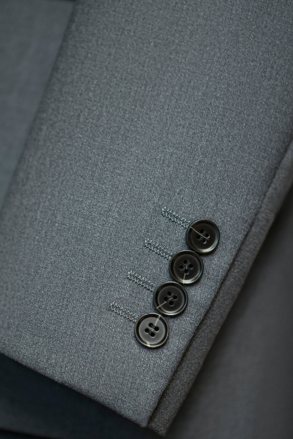 Three-Piece Solid Wool Wedding Suit | Classic Tailored Formal Groom Suit