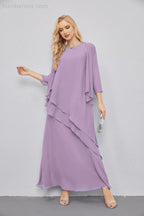 Mother of Bride Dresses with Open Front Lightweight Cardigan Formal Prom Gown  28081