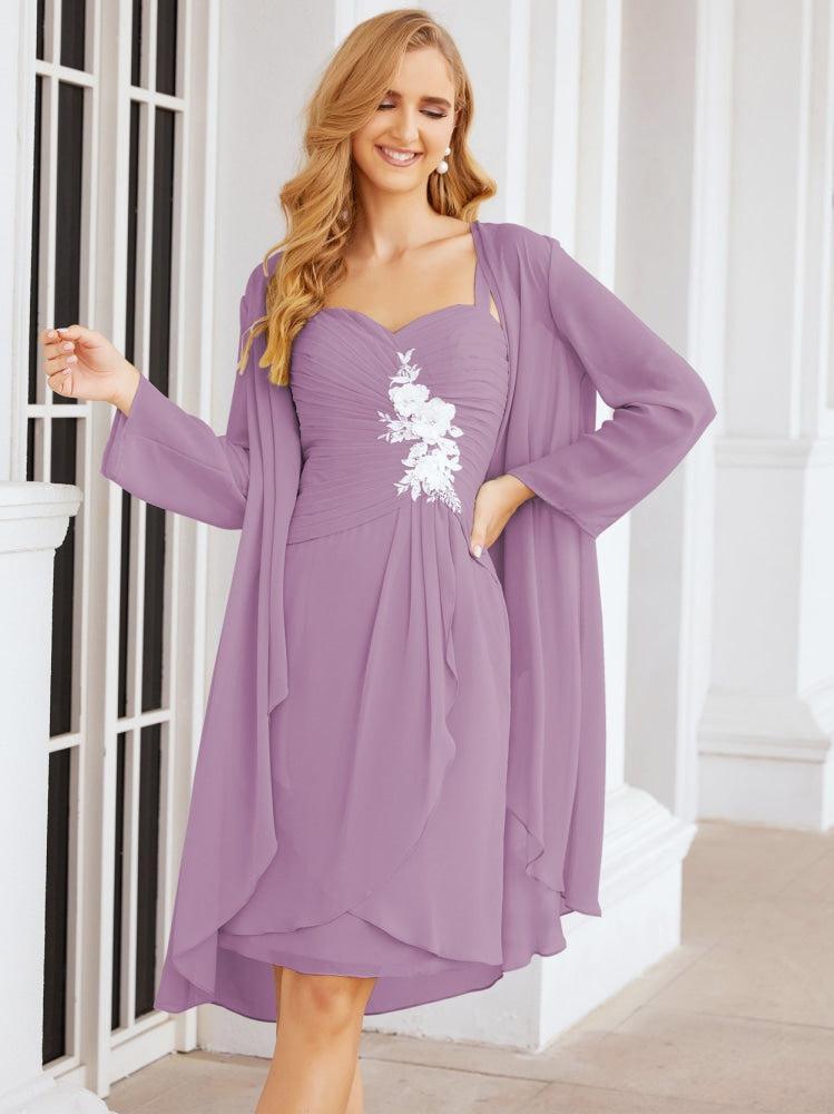 Vestidos de noiva para mãe da noiva Numbersea com aplicações de renda para convidados de casamento 28066 