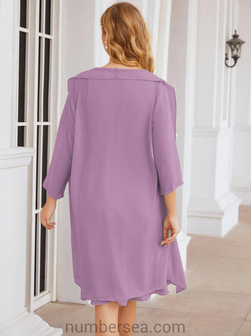 Numbersea Mother of The Bride Dresses Prom Dress Casual Pleated Dress  28065
