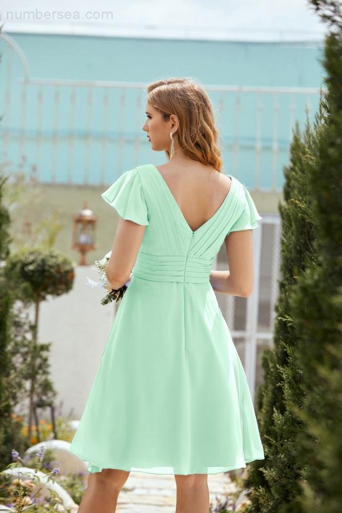 Knie langes Homecoming-Kleid Formell Cocktail Abschlussballkleid 28013