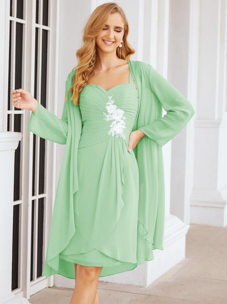 Vestidos de noiva para mãe da noiva Numbersea com aplicações de renda para convidados de casamento 28066 