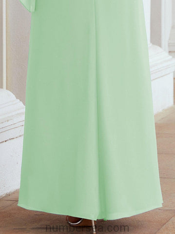 Numbersea Formal Party Gown Dress Long Mother of The Bride Dresses with Ruffle Cape 28026