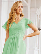 Vestidos de cerimónia de baile Numbersea para mãe da noiva, mangas curtas, vestido de madrinha 28047 