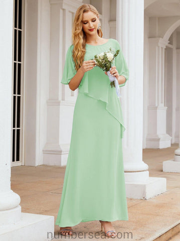 Numbersea Formal Party Gown Dress Long Mother of The Bride Dresses with Ruffle Cape 28026
