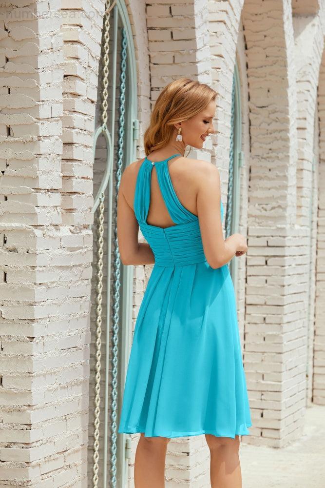 Ärmelloses Homecoming-Kleid Formell Cocktail Abschlussballkleid 28014