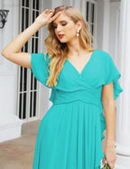 Numbersea Bridesmaid Dresses Backless Formal Prom Gowns for Evening Party Mother of The Bride Dress 28040