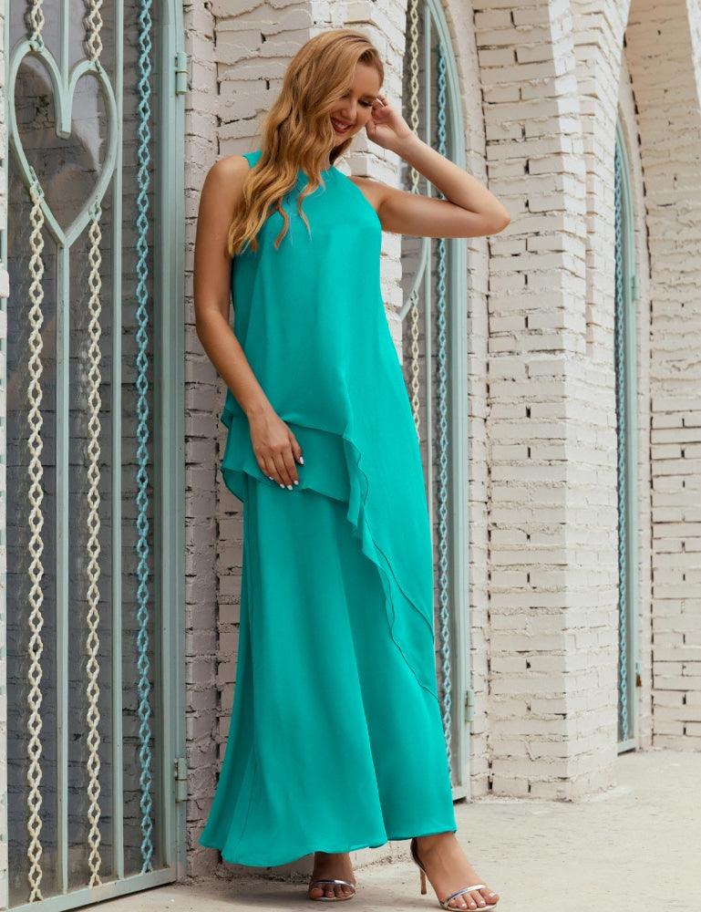 Chiffon Long Plus Size Mother of Bride Dresses Formal Bridesmaid Prom Gown 28019