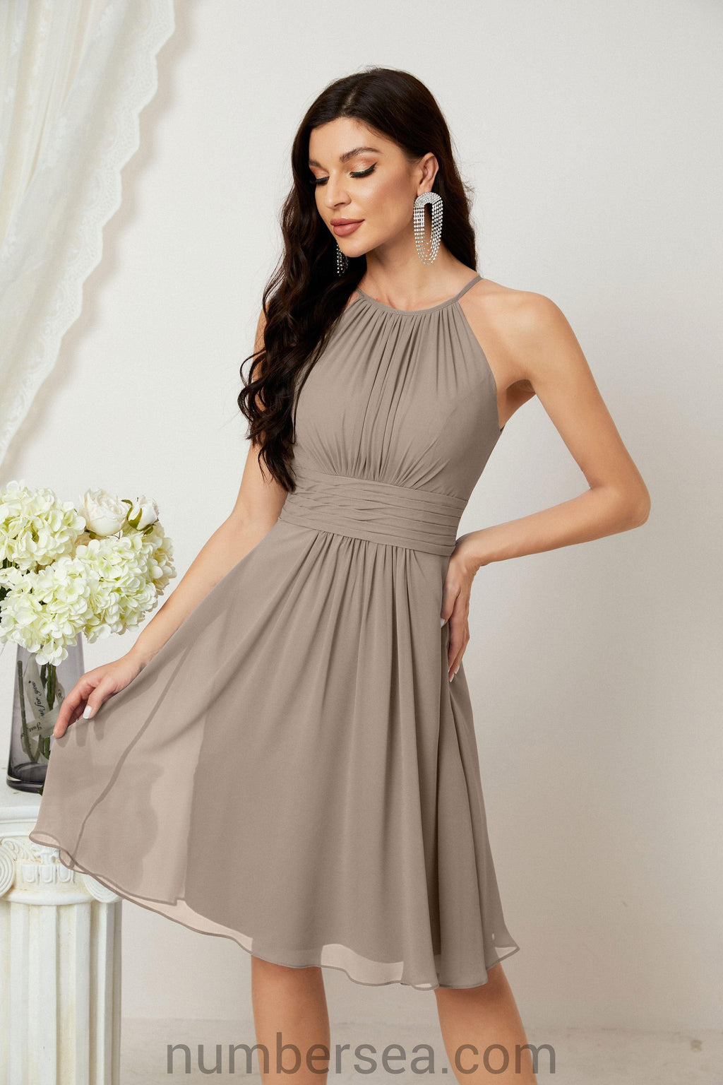 Träger-Heimkehr-Kleider Formelle Abendparty-Cocktailkleid 28011