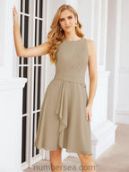 Vestidos para mãe da noiva Numbersea Vestido de baile Vestido casual plissado 28065 