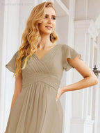 Vestidos de cerimónia de baile Numbersea para mãe da noiva, mangas curtas, vestido de madrinha 28047 