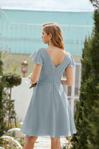 Knie langes Homecoming-Kleid Formell Cocktail Abschlussballkleid 28013
