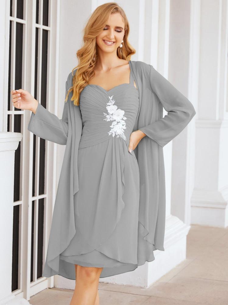 Vestidos de noiva para mãe da noiva Numbersea com aplicações de renda para convidados de casamento 28066 