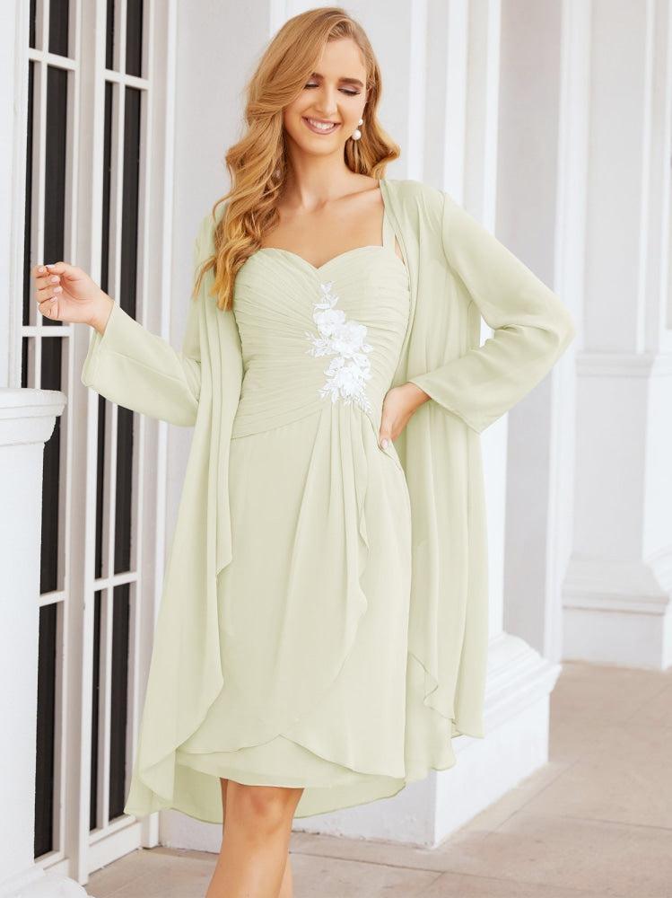 Vestidos de noiva para mãe da noiva Numbersea com aplicações de renda para convidados de casamento 28066 