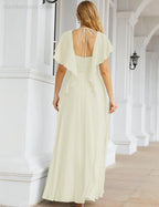 Numbersea Bridesmaid Dresses Backless Formal Prom Gowns for Evening Party Mother of The Bride Dress 28040