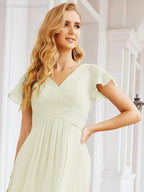 Vestidos de cerimónia de baile Numbersea para mãe da noiva, mangas curtas, vestido de madrinha 28047 