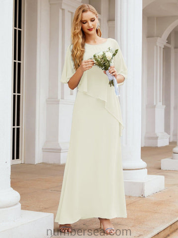 Numbersea Formal Party Gown Dress Long Mother of The Bride Dresses with Ruffle Cape 28026