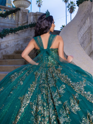 Vestido de baile convertível com saia curta de LizLuo Quince 26089