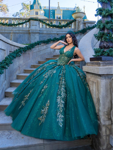 Vestido de baile convertível com saia curta de LizLuo Quince 26089