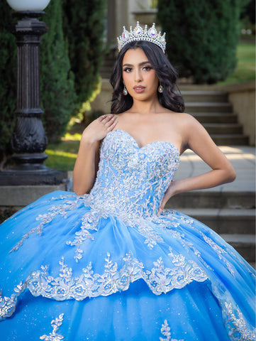 Ballkleid mit Applikation und Herzausschnitt von LizLuo Quince 26090