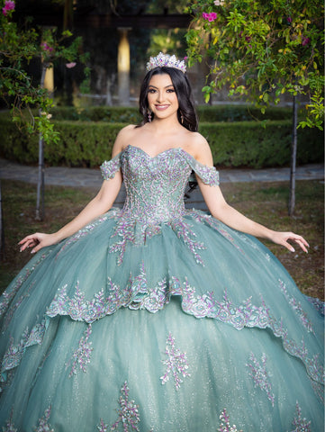Ballkleid mit Applikation und Herzausschnitt von LizLuo Quince 26090