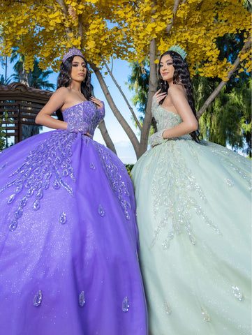 Trägerloses Korsett-Ballkleid von LizLuo Quince 26096