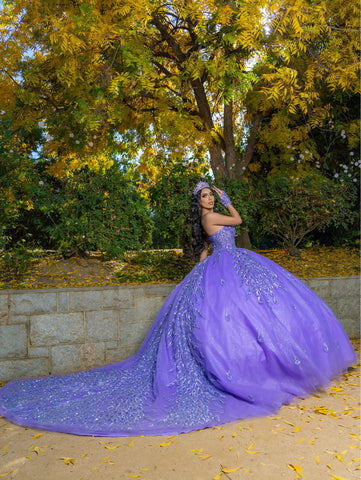 Trägerloses Korsett-Ballkleid von LizLuo Quince 26096