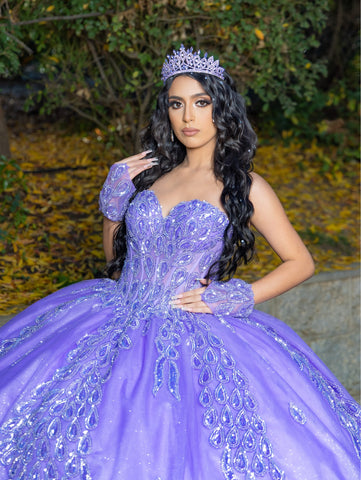Trägerloses Korsett-Ballkleid von LizLuo Quince 26096