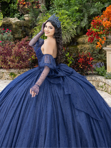 Trägerloses Ballkleid mit Puffärmeln von LizLuo Quince 26102
