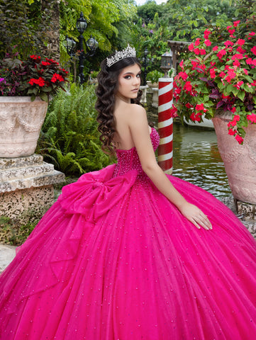 Trägerloses Ballkleid mit Puffärmeln von LizLuo Quince 26102