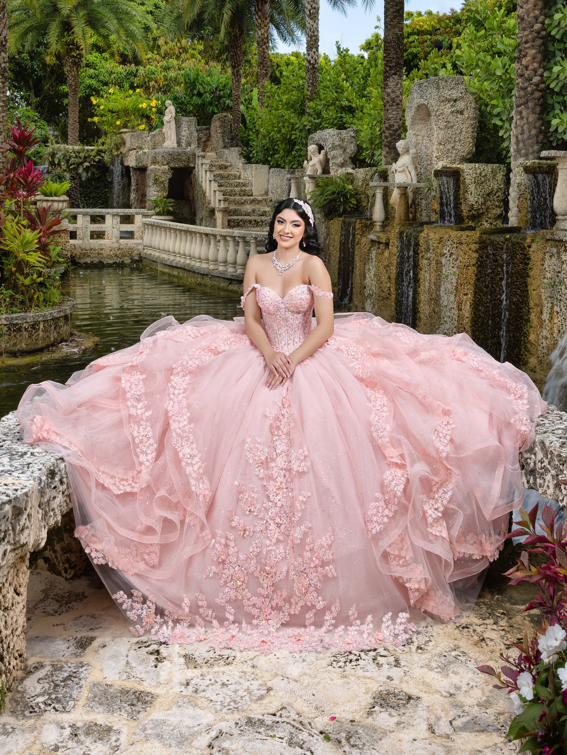 Ruffled Sleeveless Ball Gown by LizLuo Quince 26112