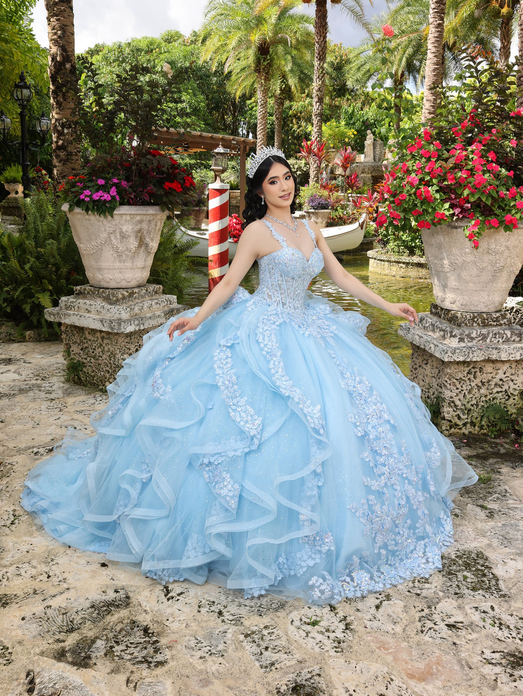 Ruffled Sleeveless Ball Gown by LizLuo Quince 26112