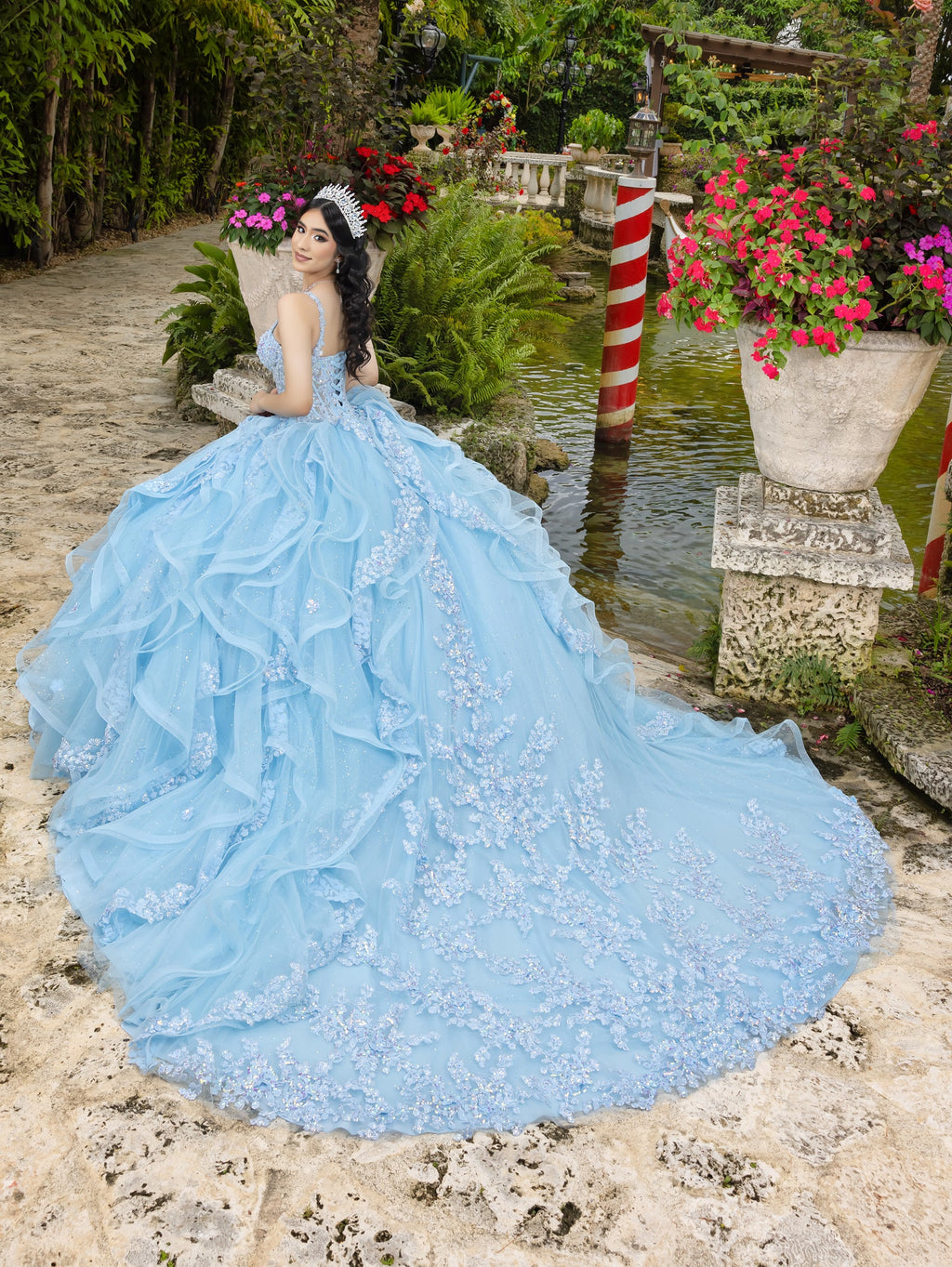 Ruffled Sleeveless Ball Gown by LizLuo Quince 26112
