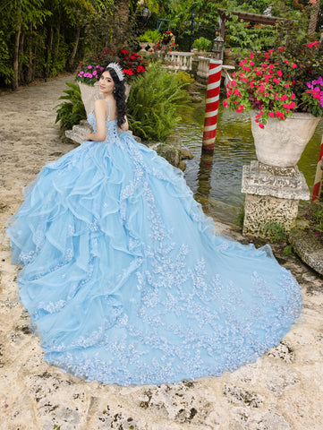 Ärmelloses Ballkleid mit Rüschen von LizLuo Quince 26112