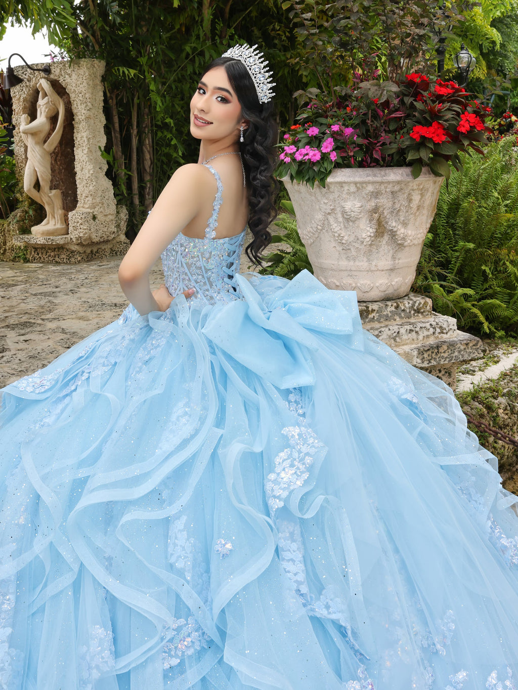Ruffled Sleeveless Ball Gown by LizLuo Quince 26112