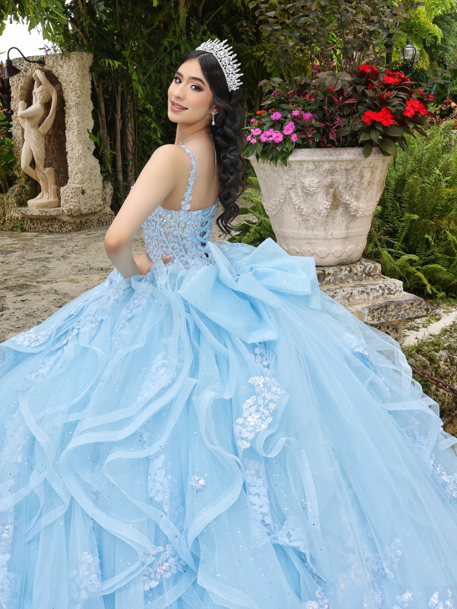 Ruffled Sleeveless Ball Gown by LizLuo Quince 26112