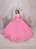 Trägerloses Cape-Ballkleid von LizLuo Quince 26114