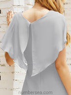 Vestidos de Baile de Regreso a Casa Sin Mangas Largo a la Rodilla Modelo 28021