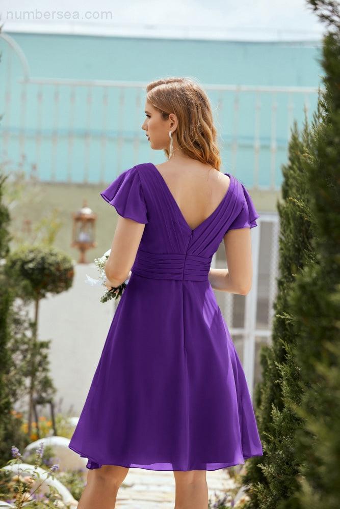 Knie langes Homecoming-Kleid Formell Cocktail Abschlussballkleid 28013