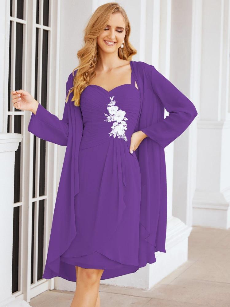 Vestidos de noiva para mãe da noiva Numbersea com aplicações de renda para convidados de casamento 28066 